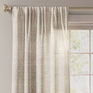 Threshold Printed Farrah Light Filtering Curtain Panel 63”x54”